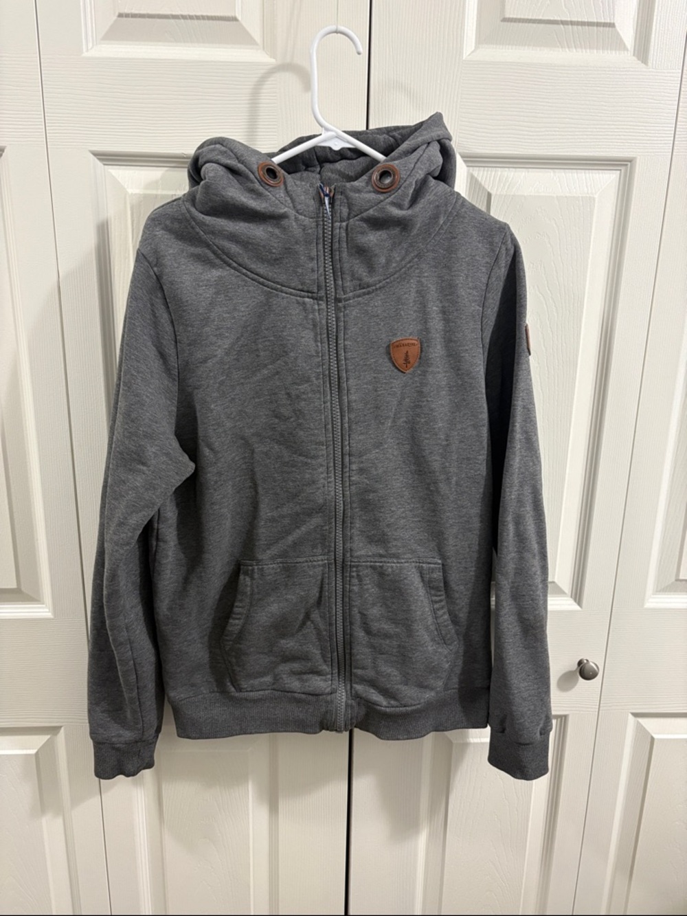Wanakome Gray Full-Zip Hooded Sweatshirt